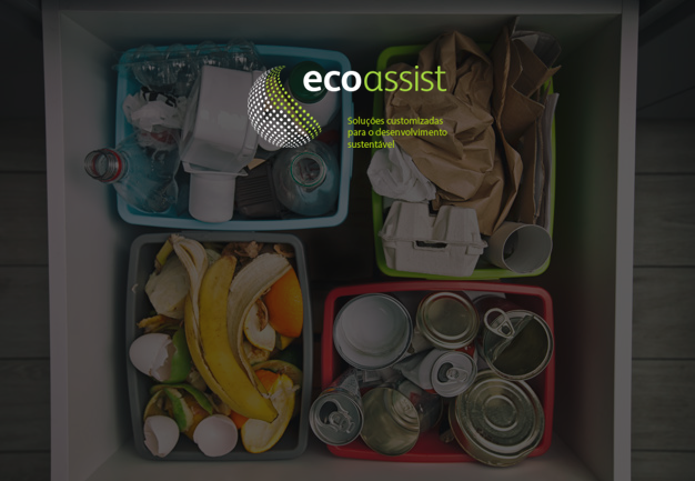 reciclagem de lixo e separação de cor