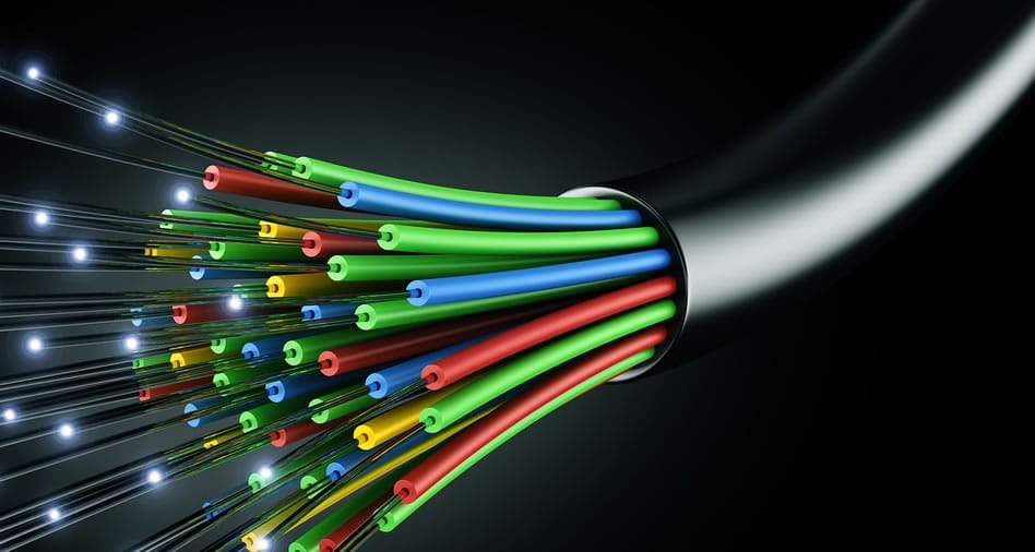 cabo de internet fibra óptica reciclagem com a Ecoassists