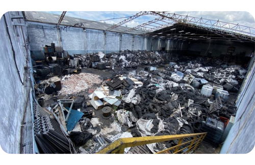 Espaço de centro de triagem