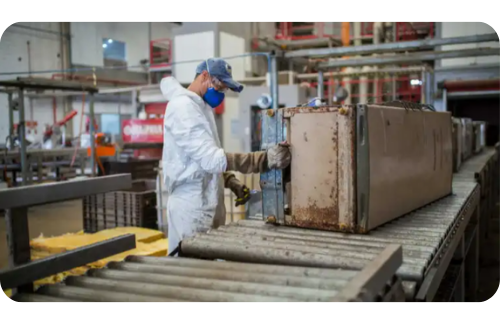 Espaço de descaracterização de resíduos na desmobilização de empresas