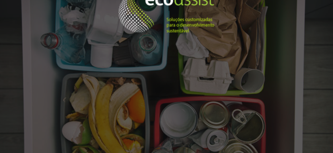 reciclagem de lixo e separação de cor